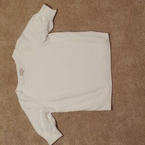 LOFT Outlet White Short Sleeve Sweater Size Large